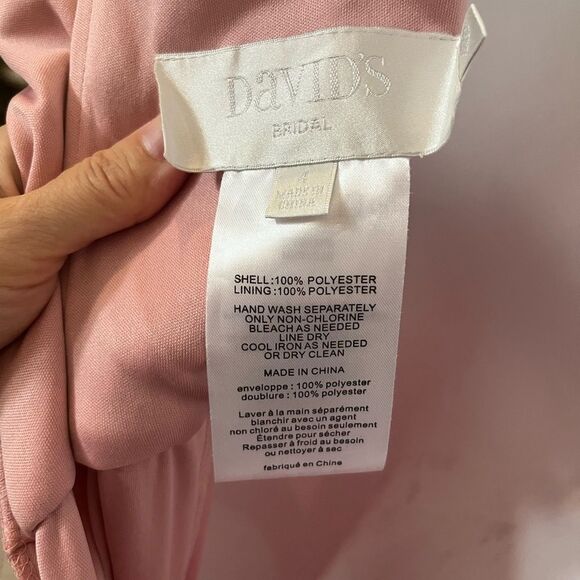 Bridesmaid, Prom, Formal Dress One Shoulder Ruched Bust Chiffon Long Dresses - Picture 8 of 9